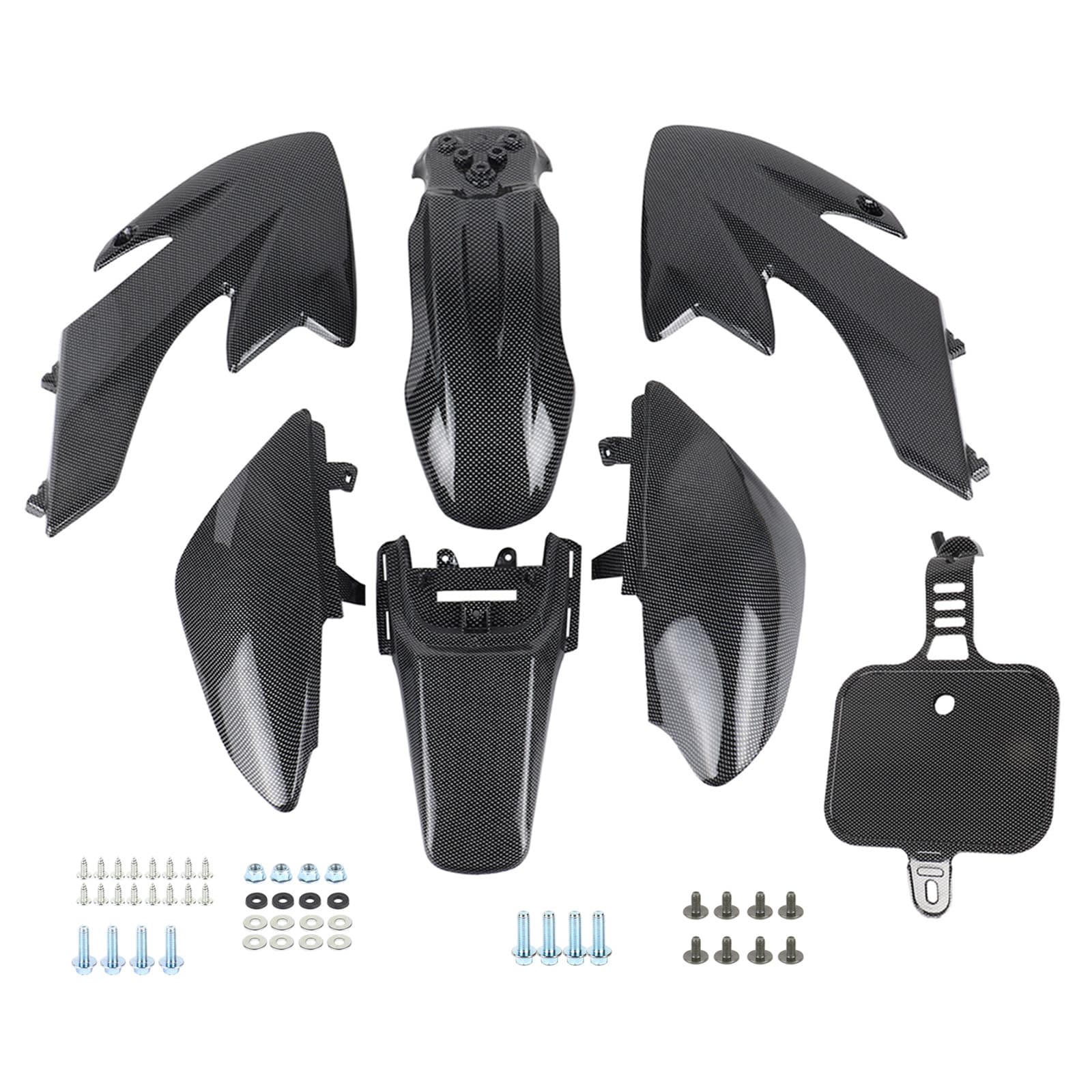 Wholesale CRF50 Plastic Shell Simulated Carbon Fiber Surface XR50 Fairing Kit with Mounting Bolt Kit