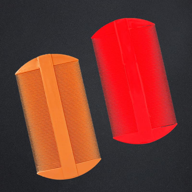 One Yuan Fine-Toothed Comb, Plastic Dual-Side Scalp and Lice Cleaning Comb for Children and Adults, Portable Wholesale