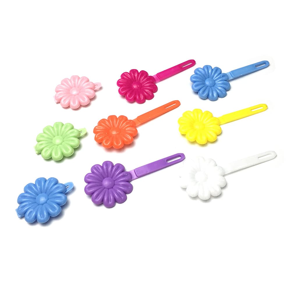 Yesheng Factory Direct Sales Ready-made Flower-shaped Plastic Small Clips, Manufacturer Direct Supply Cute Colorful for Girls and Babies