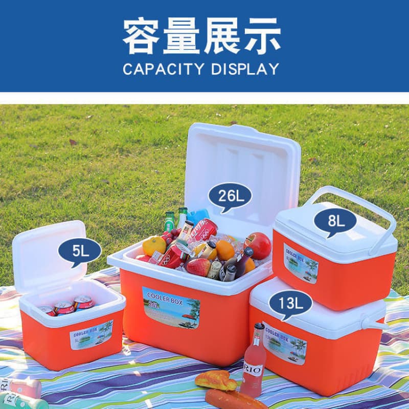 Insulated Cooler Box for Commercial Use, Street Vending, Car Use, Home Use, Outdoor Picnic, Portable, Large and Small Sizes, Fresh-Keeping Box