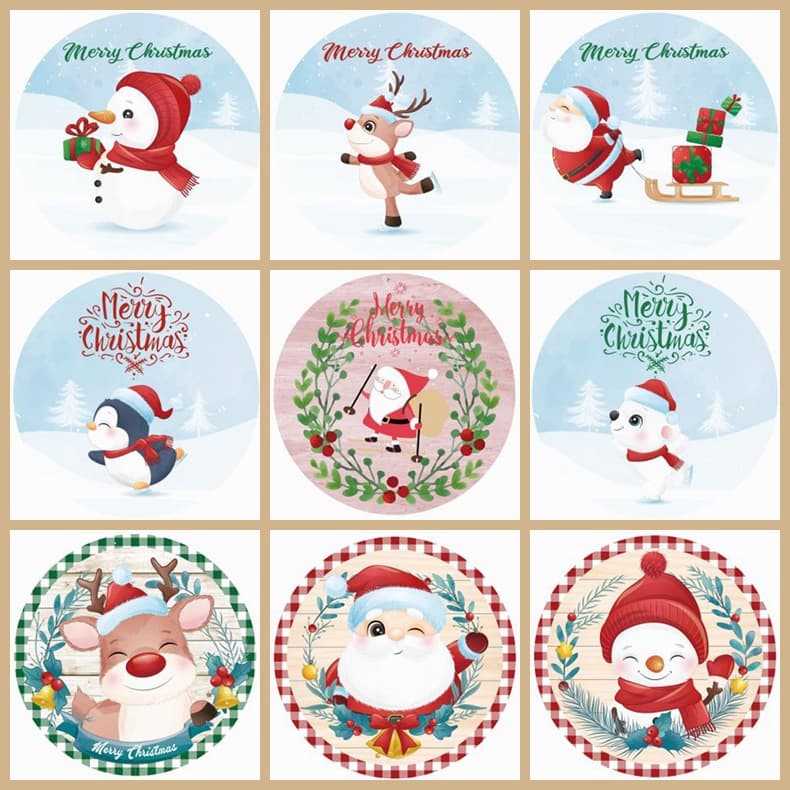 Cross-border Supply New Christmas Series Tin Sign Home Decor Painting Santa Claus Tree Sign