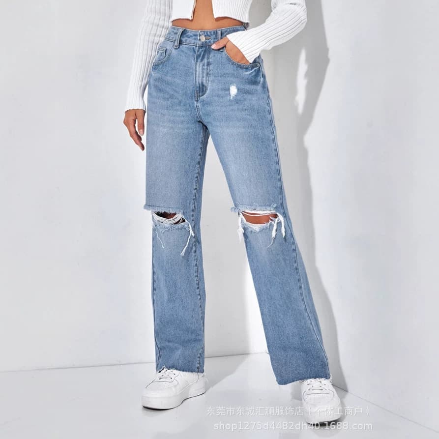 American High Street Flared Jeans 2026 New Export Women's Pants Stretchy Slimming Mixed Colors Mixed Lot Factory Direct