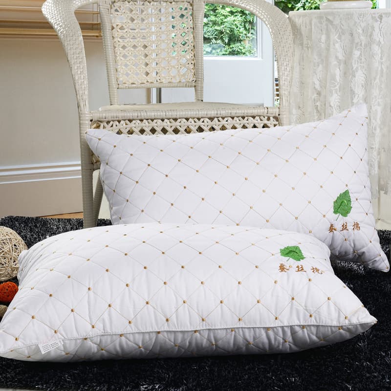 Factory Direct Silk Pillow Core, Neck Care Pillow for Single/Double Use, Hotel/Student Pillow Wholesale, Bulk Orders
