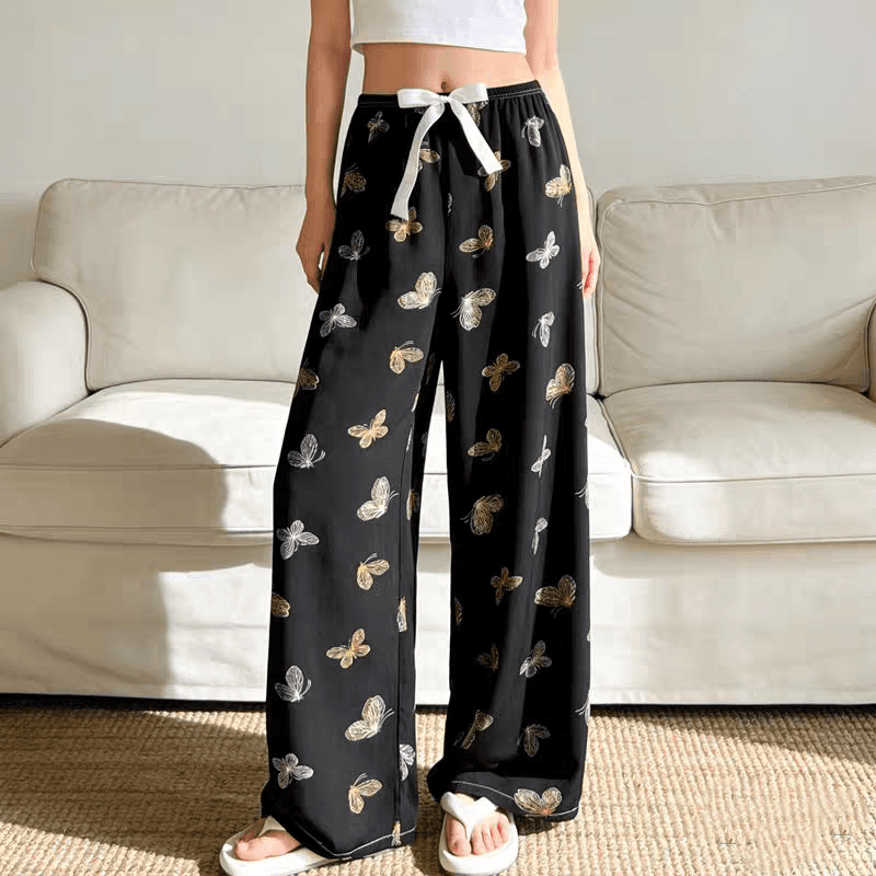 Women's Cotton Silk Pants, Lightweight Loose Beach Pajama Pants for Summer, Breathable Mosquito-Proof Sleep Pants, Wholesale