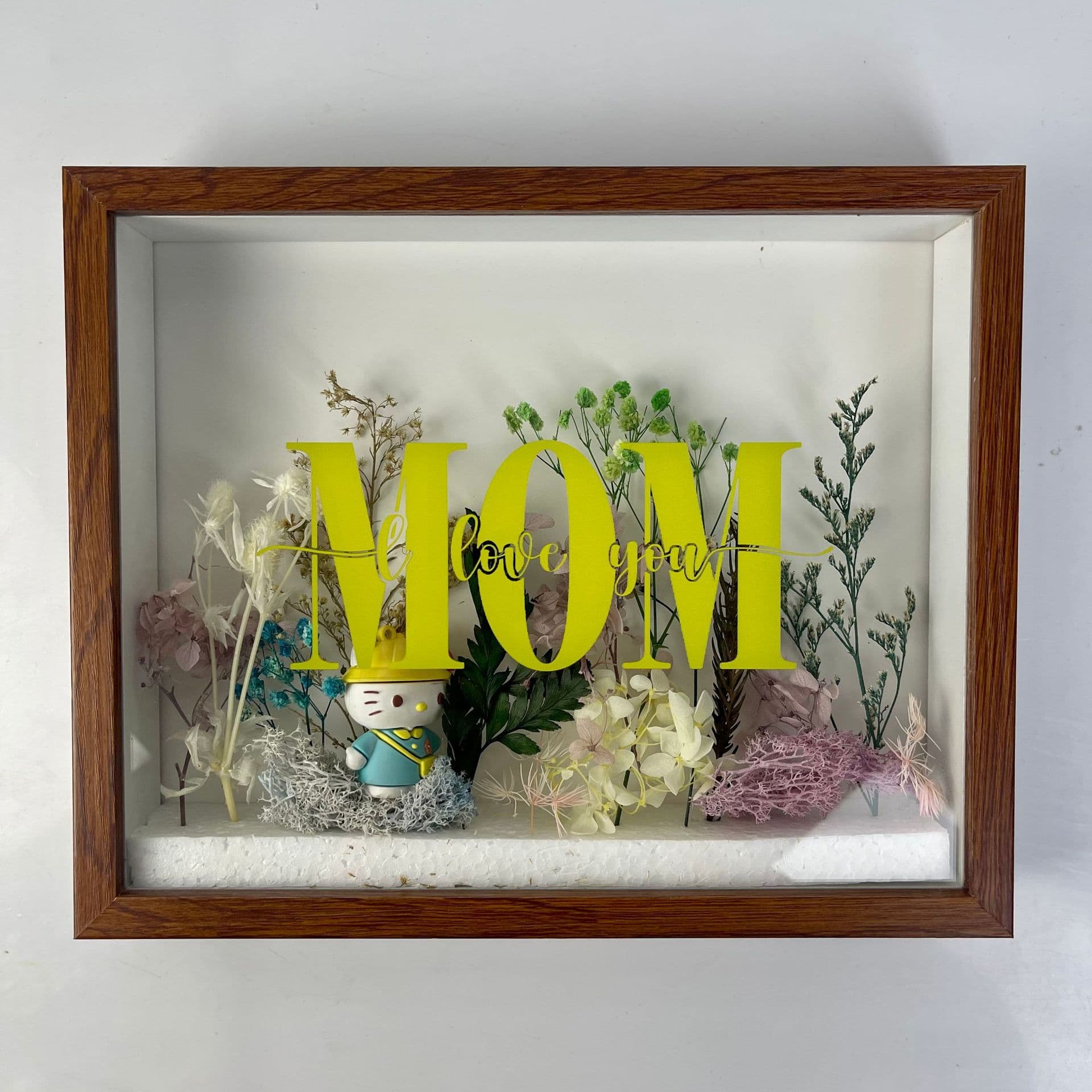 Hollow 5cm Dried Flower Frame, Shell Specimen Frame, Ticket Stub Display, Money Box, Wooden Pop Mart Lego Picture Frame