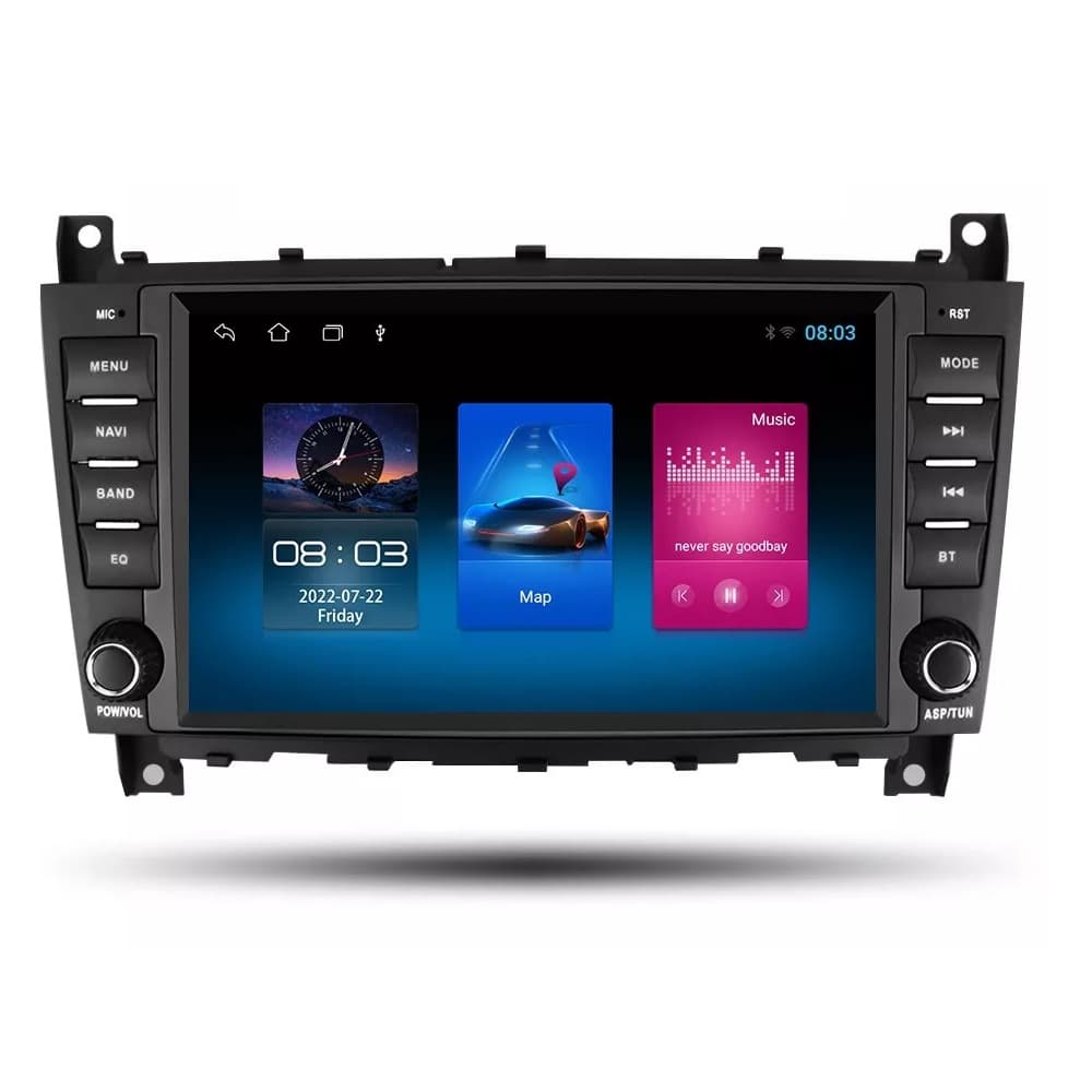 Cross-border exclusive for Mercedes CLK W203 Android smart central control large screen navigation with reverse camera car stereo