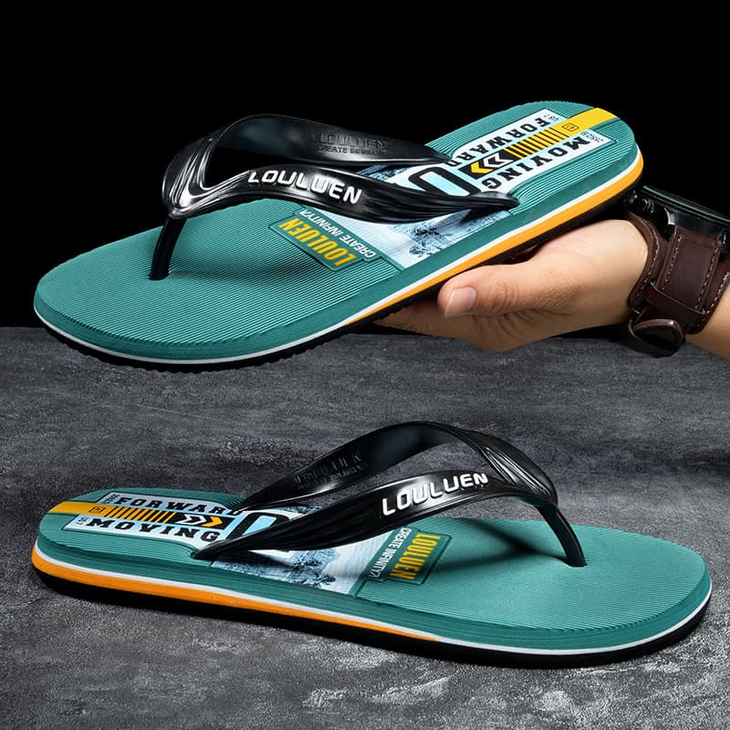 2025 Summer New Thong Sandals for Men, Trendy Casual Beach Flip Flops with Non-Slip for Home and Outdoor Use