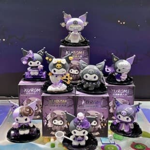 Kuromi Werewolf Series Blind Box Figure Trendy Plush Toy Accessory Girl Gift Desktop Ornament