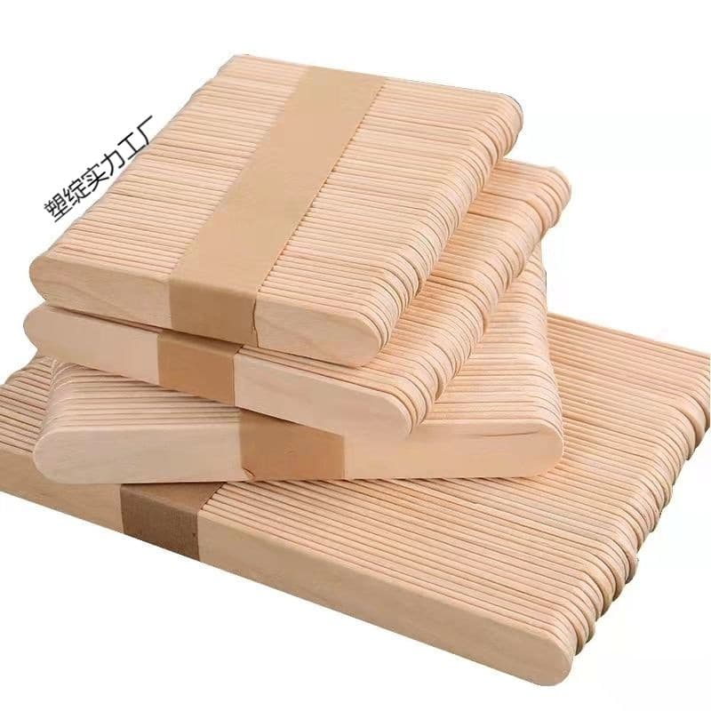100 popsicle sticks, ice cream sticks, food sticks, wooden sticks, ice cream sticks, DIY craft materials, wooden strips