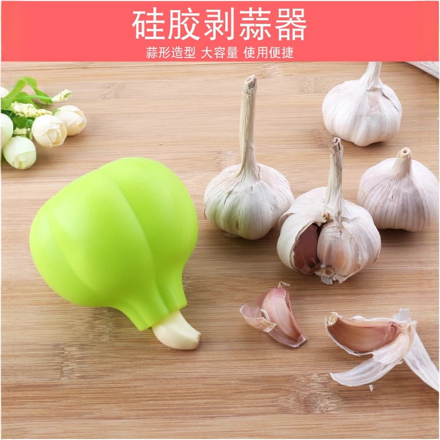 Cross-border Drop Shipping Creative Kitchen Tool Multi-color Silicone Garlic Peeler Roller Pad