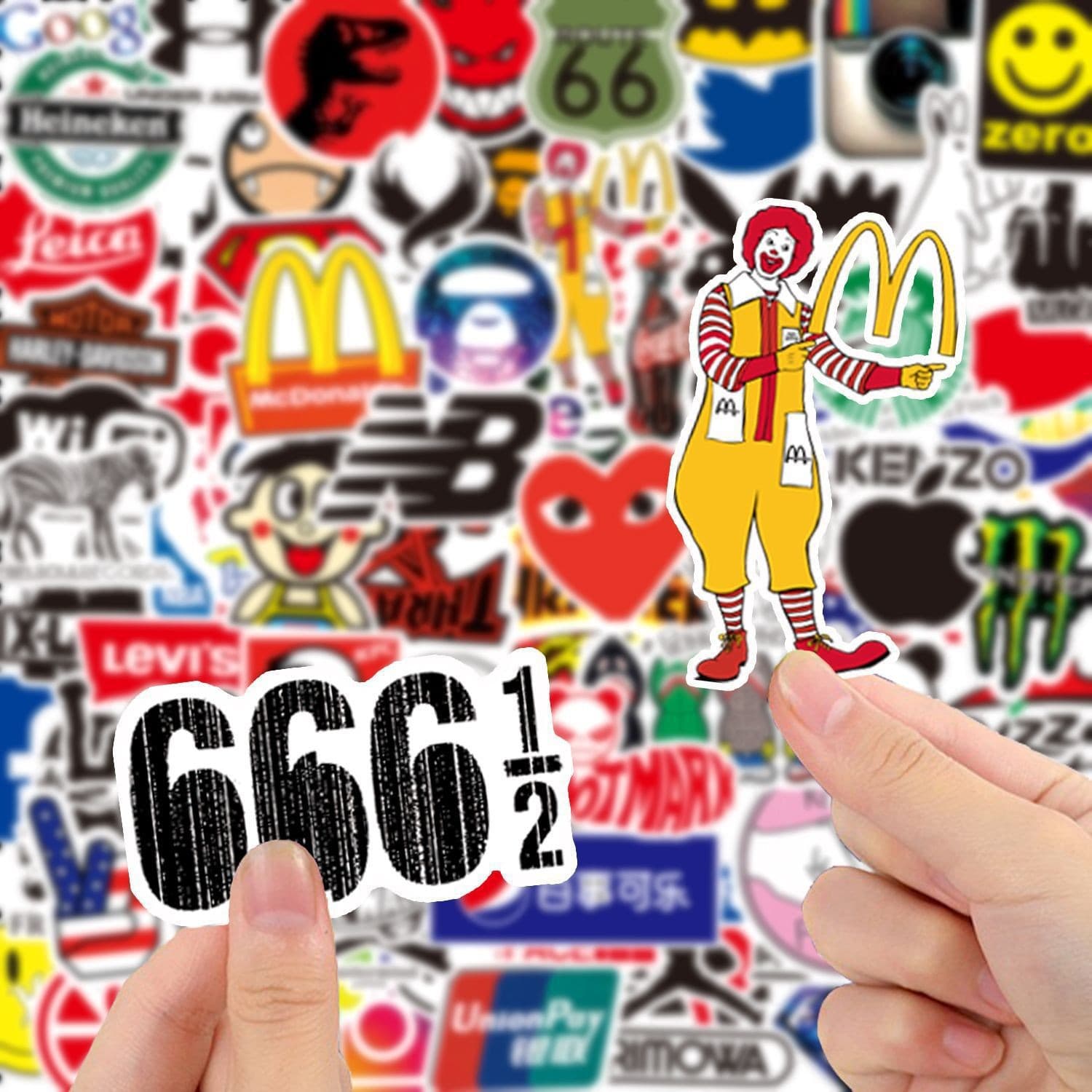 Cross-border Oversold Trendy Toy Sticker Luggage Sticker Helmet Motorcycle Electric Vehicle Decorative Sticker DIY