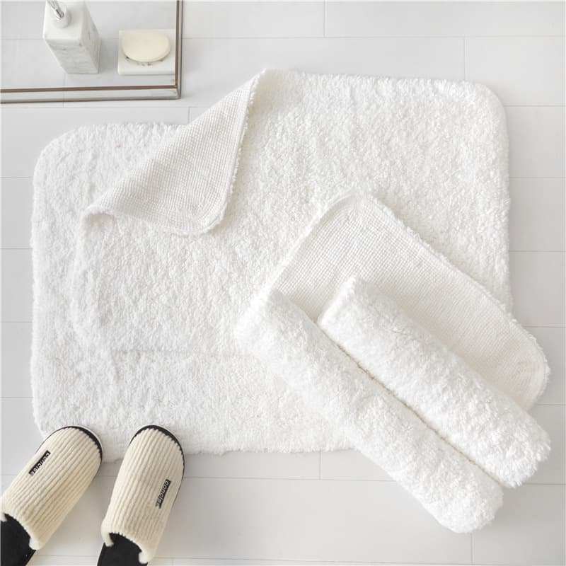 Five-star hotel pure cotton plush thickened bathroom mat, all-cotton bath towel foot mat, non-slip pad