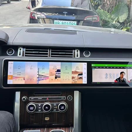 Compatible with 2013-2017 Land Rover Range Rover Executive Center Console Upgrade to 12.3-inch Dual LCD Display with Passenger Display
