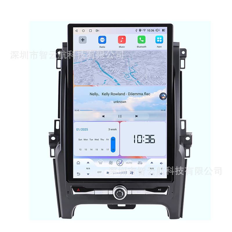14.5-inch 16-20 Ford Ranger Android vertical screen Qualcomm Bluetooth radio navigation