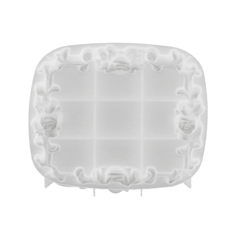 Vintage Ins Style Rose Lace Tray Silicone Mold, Aromatherapy Plaster DIY Jewelry Storage Tray, Resin Mold