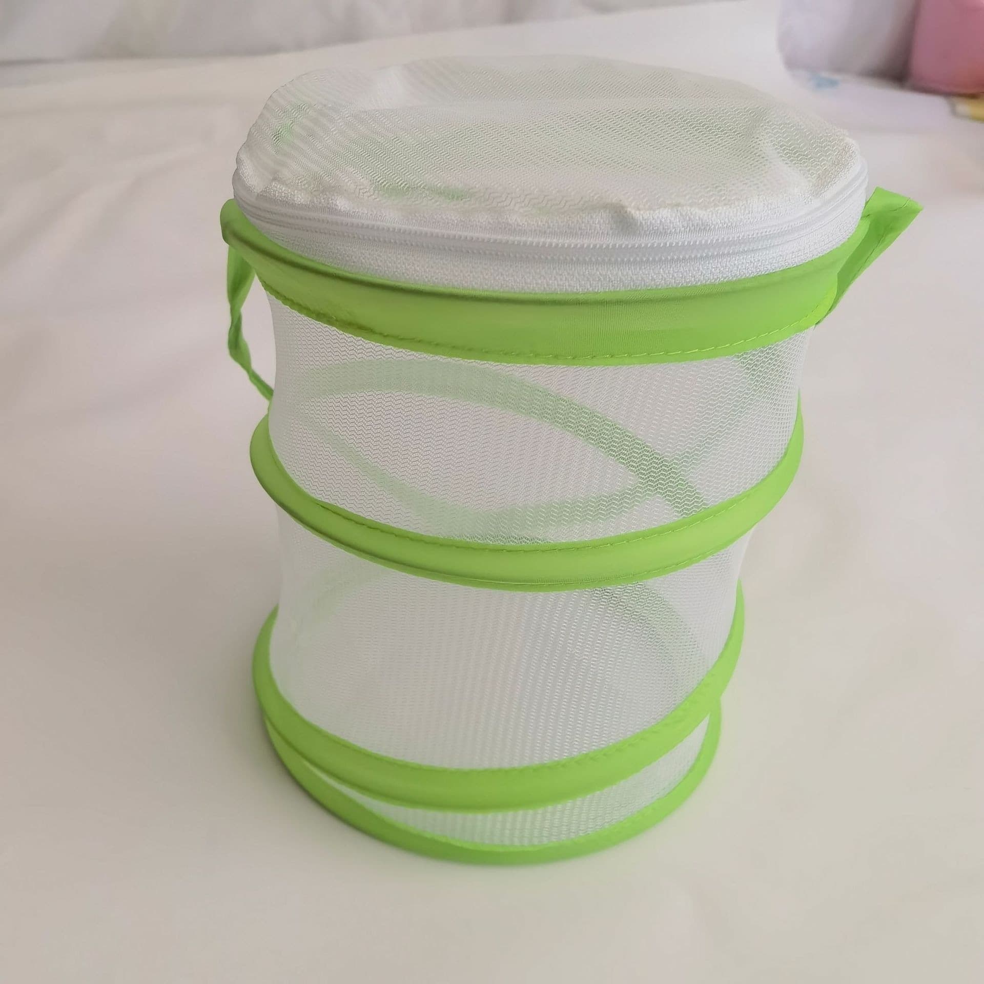 Cross-border foldable butterfly cage, insect cage, children's outdoor butterfly trap, cloth bucket