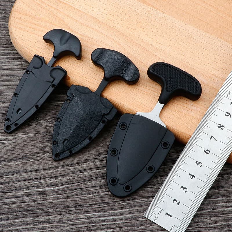 Stainless Steel Parcel Opening Knife with Serrated Rope Cutter for Outdoor Camping