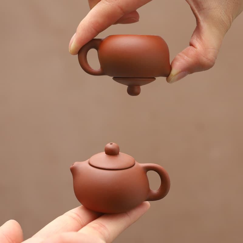 Milk Tea Cup Special Fingertip Pot Tea Pet Ornament Clay Mini Purple Sand Small Teapot Smoke Xi Shi Pot Factory Ba Ba Pot