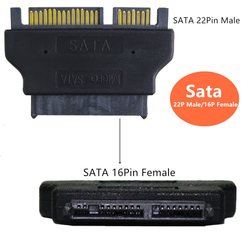 Micro SATA to SATA 22pin Hard Drive Adapter 1.8-inch SATA Hard Drive to SATA Card