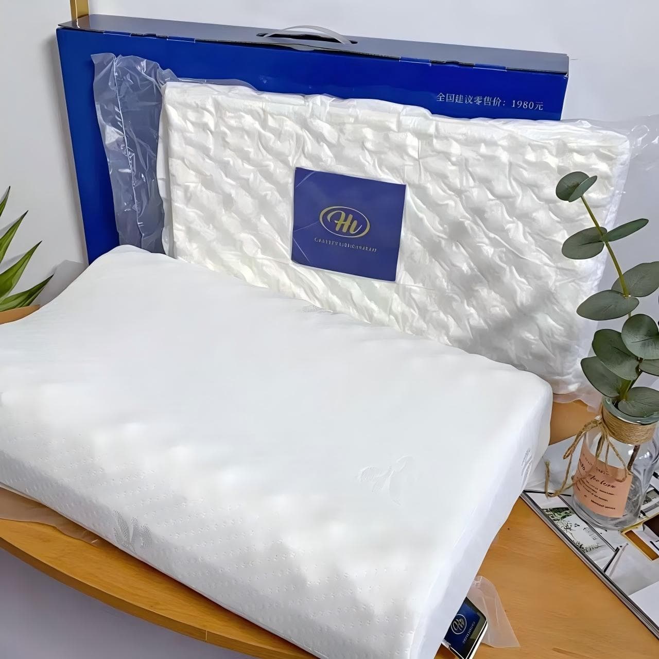 Hill Style Natural Latex Pillow Wholesale, Massage Neck Protection Children's Latex Pillow Pair Gift Drop Shipping
