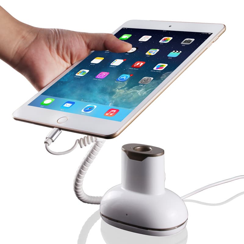 iPad tablet anti-theft device, mobile phone charging cable disconnection alarm, lock real device experience demonstration stand.