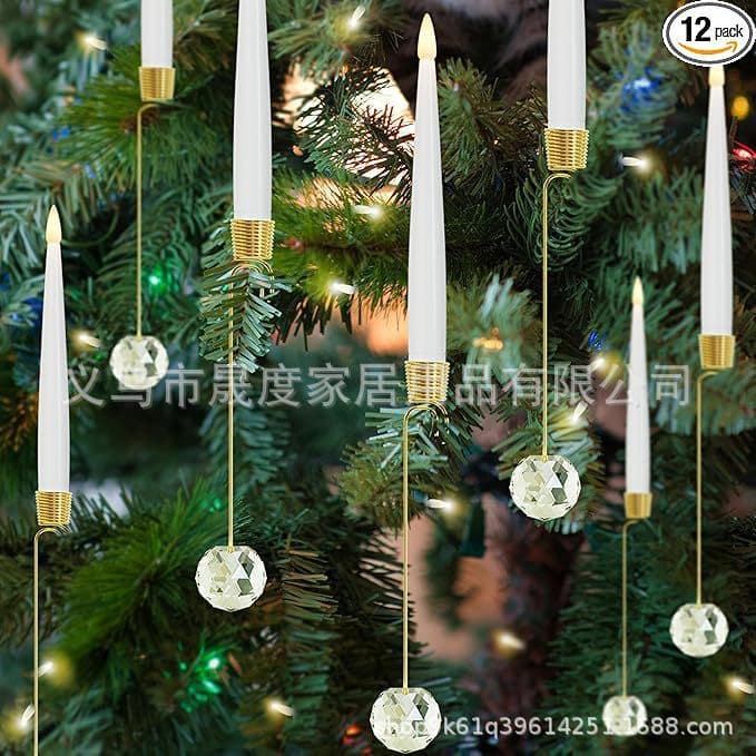 Cross-border New Christmas Candle LED Candle Indoor Candle Christmas Tree Decoration Holiday Hanging Ambiance Decor