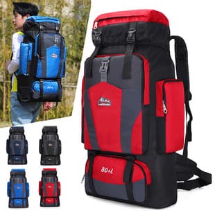 New 80L Large Capacity Hiking Backpack for Outdoor Trekking Travel, Unisex Casual Sports Daypack