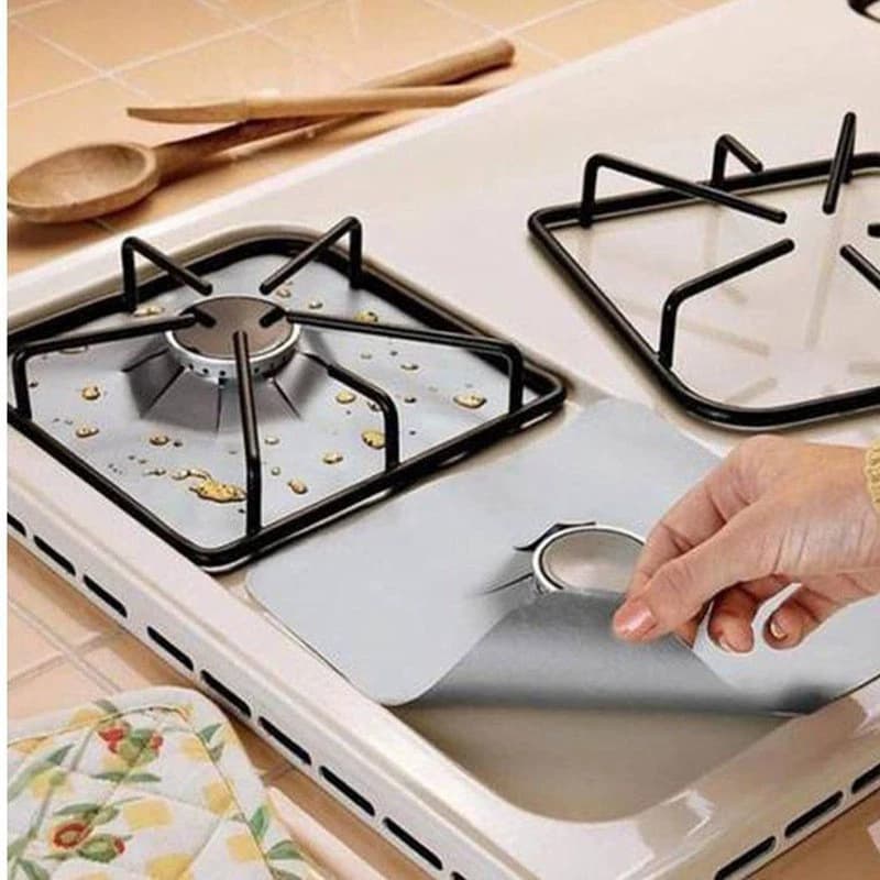 ✅Gas Stove Oil-Proof Mat High Temperature Mat Gas Stove Cleaning Mat Protective Mat