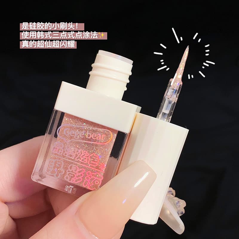 Explosive liquid eye shadow super shiny crystal eye shadow pearlescent teardrop waterproof eye makeup glitter eye shadow glitter powder