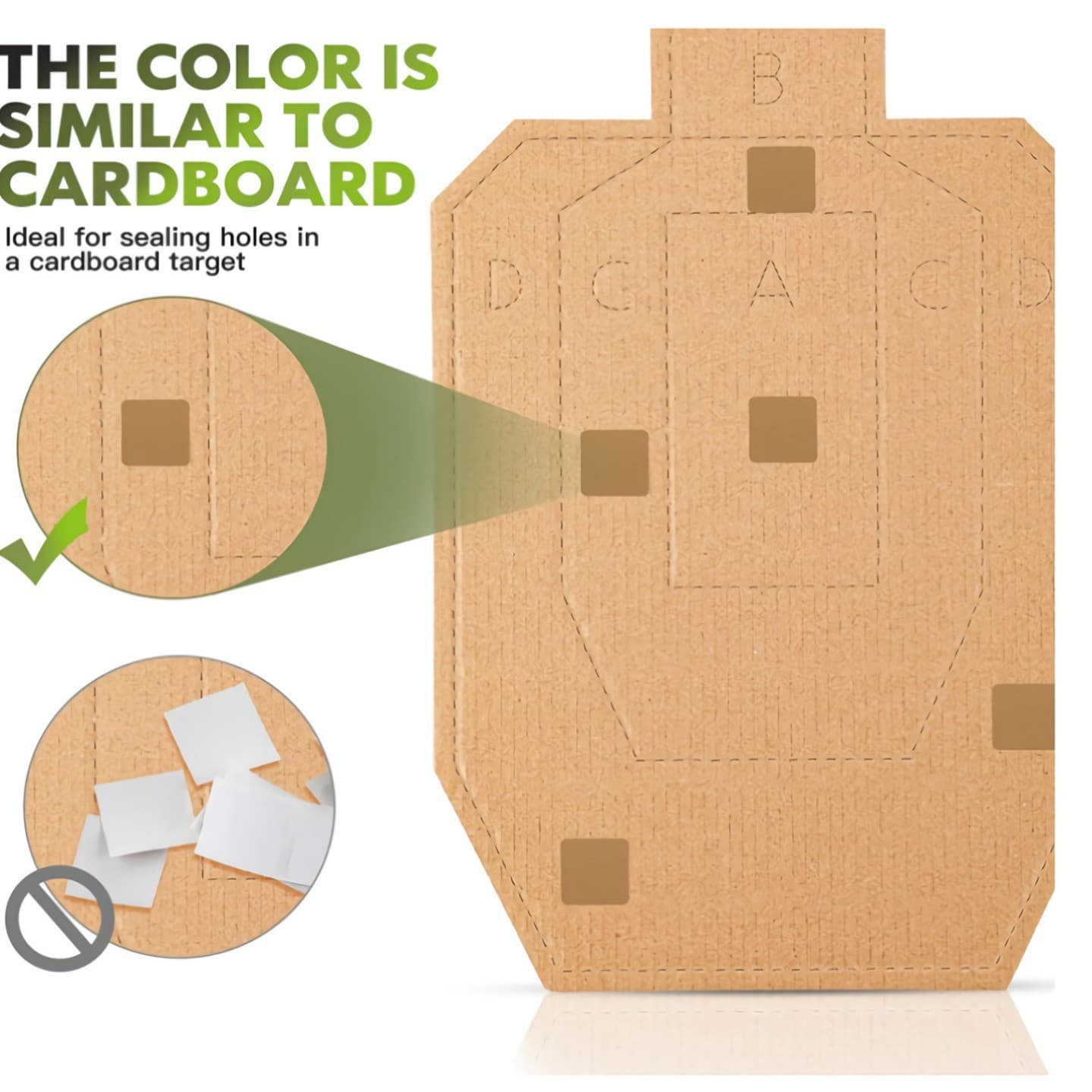 2025 Amazon hot seller target board repair patch, square plaster self-adhesive target stickers, direct sales from stock
