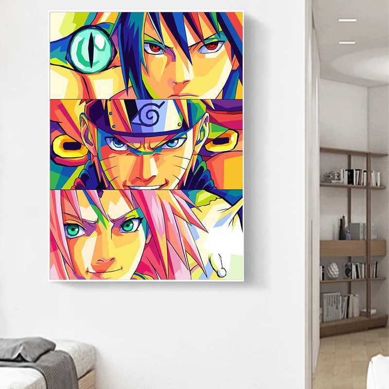 Japanese Anime Naruto Sasuke Poster Canvas Painting Wall Decor Picture Living Room Home Decorative Art