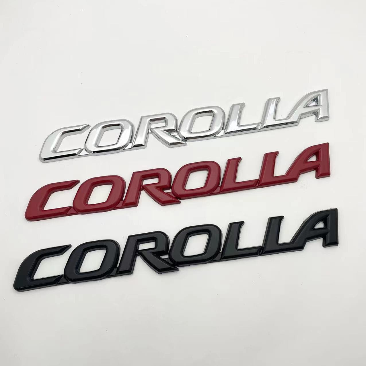 COROLLA car sticker suitable for Toyota Corolla logo Corolla English letter logo rear tail car logo
