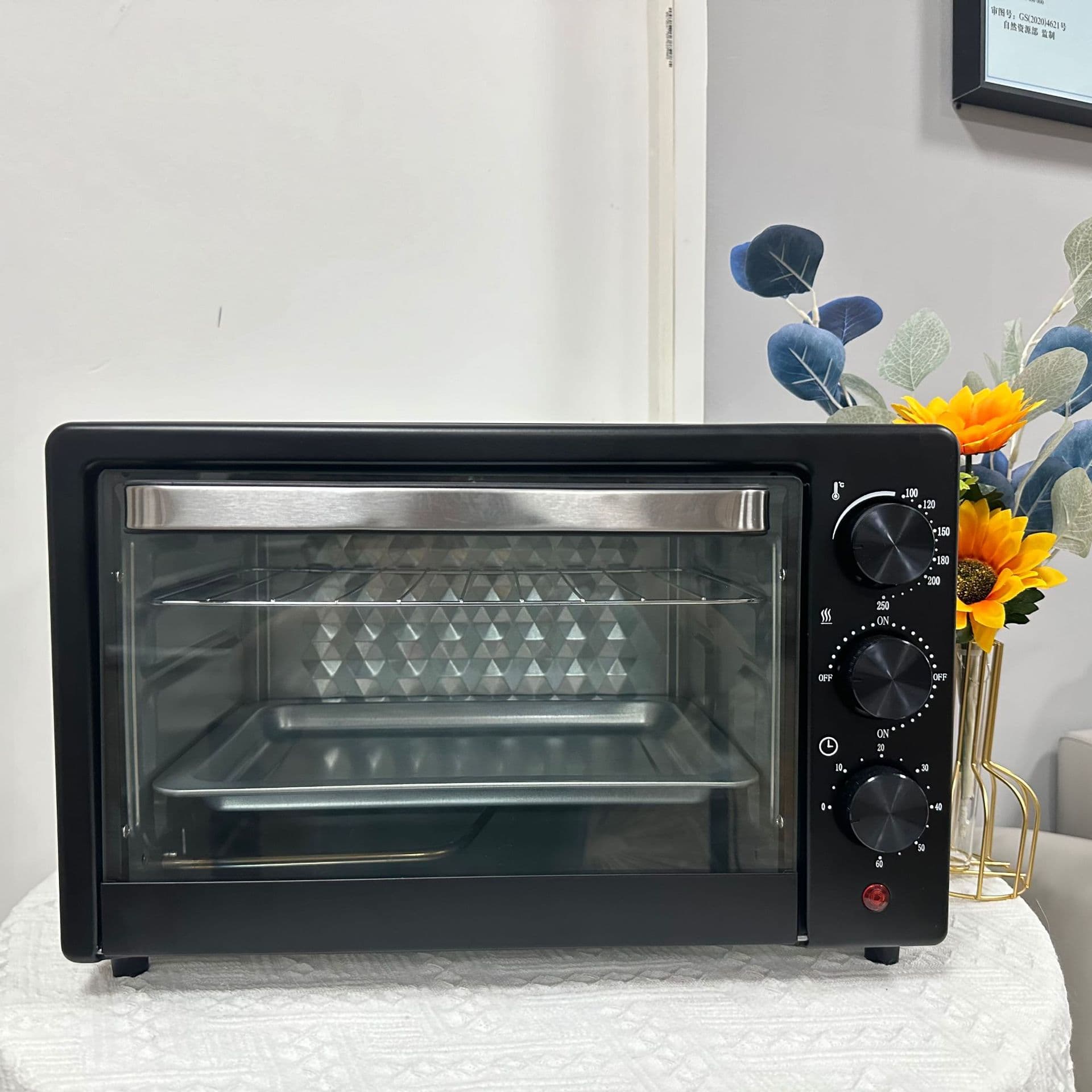 Oven Cross-border English 13L 25L 48L Household Electric Oven Baking Oven Egg Tart Pizza Cake Electric Oven