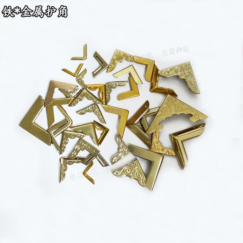 Notebook Metal Corner Protector Paper Product Edge Protector Album Iron Corner Guard Planner Anti-collision Corner Picture Frame Corner Sticker