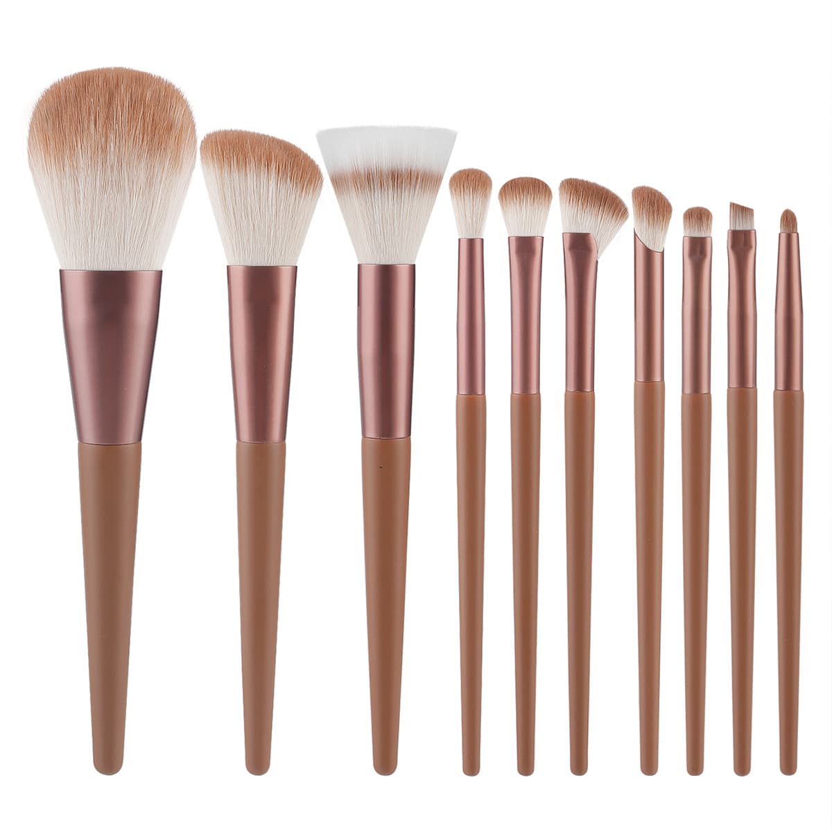 Factory Direct New 10-Piece Makeup Brush Set Powder Brush Eyeshadow Brush Face Makeup Tools Soft Non-Absorbent