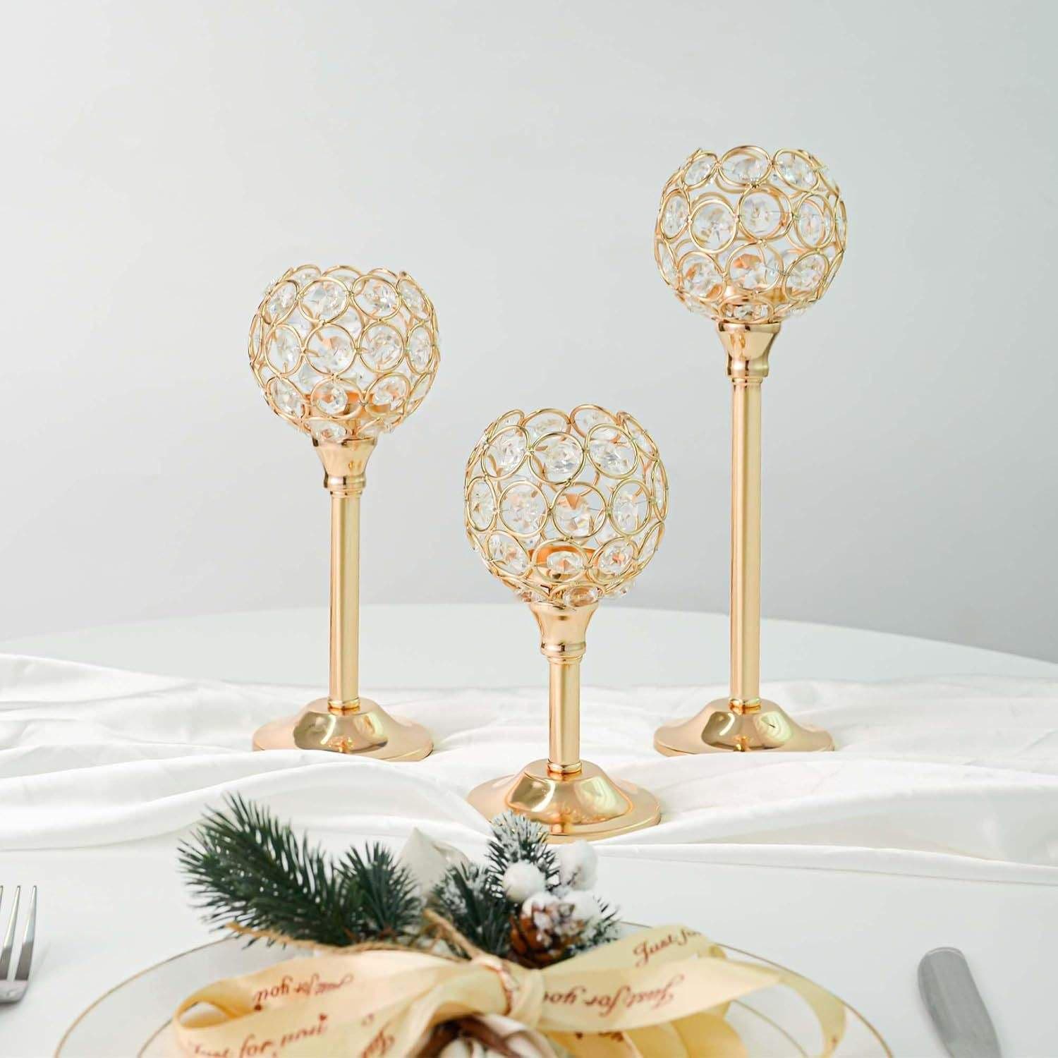 Aliexpress Dropshipping Crystal Candle Holder Aromatherapy Candle Iron Art Wedding Candle Holder Wedding Banquet Hall Hotel Table Decoration