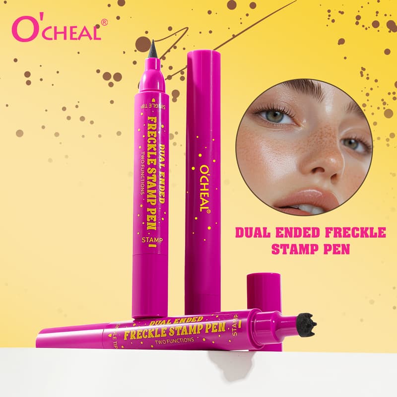 O'CHEAL Natural Simulation Freckle Pen Double-ended Stamp Dot Freckle Pen Waterproof Sweat-resistant Eyeliner Pen Hot