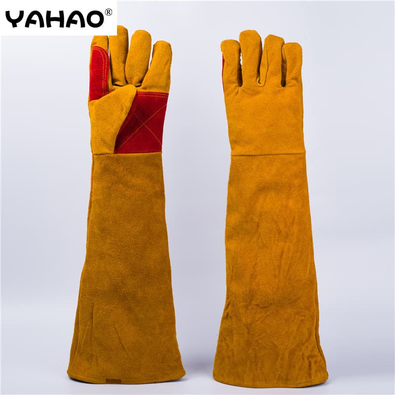 Manufacturer's anti-bite welding gloves 60cm, pet bite and scratch protection for dogs, heat-insulated extended welding gloves