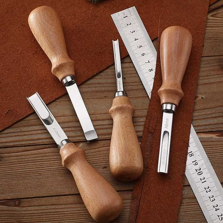 Cowhide Leather Thinning Wide Blade Knife Leather Edge Trimmer DIY Leather Tool Leather Thinning Knife Edge Trimming Tool