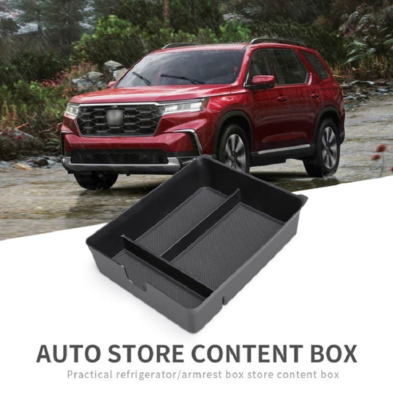 Compatible with 2023-2025 Honda Pilot Center Console Armrest Storage Box Car-Specific Accessory Modification
