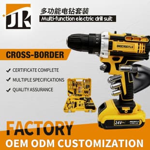 Cross-Border Electric Drill Hardware Tool Kit Set Repair Tools Multifunctional Electric Drill Impact Drill Electrician Combination Full Set