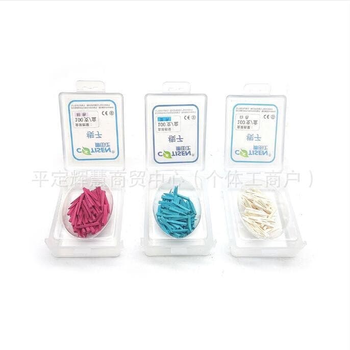 Dental Interdental Wooden Wedges, Kangtianzheng Wood Wedges, Interdental Wedges 100-Pack for Dentistry