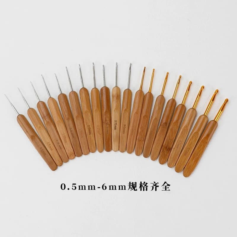 Jinlan crochet blood sandalwood handle standard needle Ⅰ micro hook wool sweater non-slip knitting tool stick needle free shipping