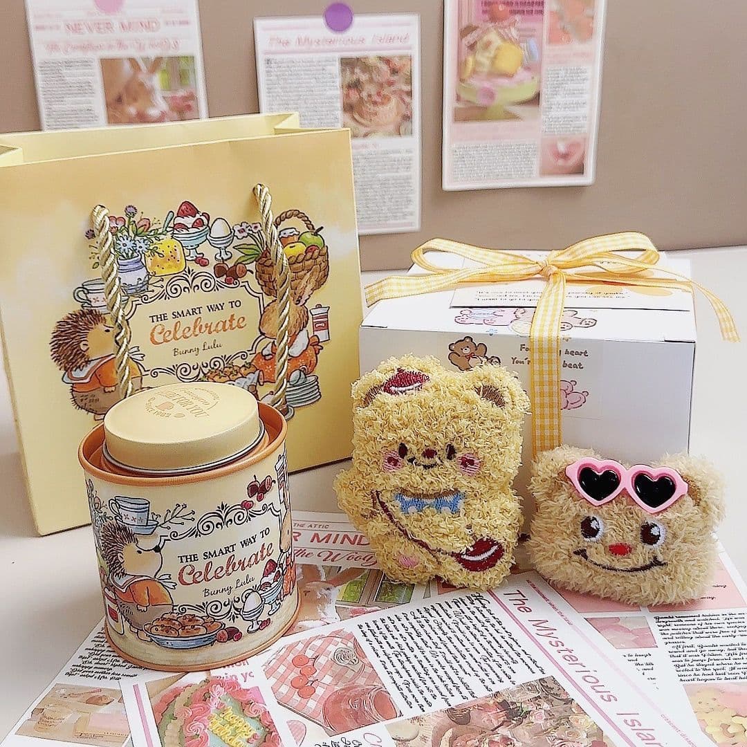 Butter Bear Scented Candle Gift Set Bedroom Birthday Gift Long-Lasting Practical Gift for Women Best Friend