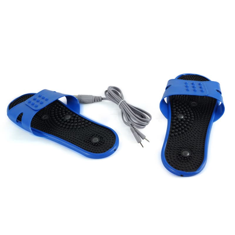 Foot Therapy Shoes Electric Therapy Shoes Acupuncture Massage Shoes Blue Magnetic Therapy Slippers Medium Frequency Accessories Home Use