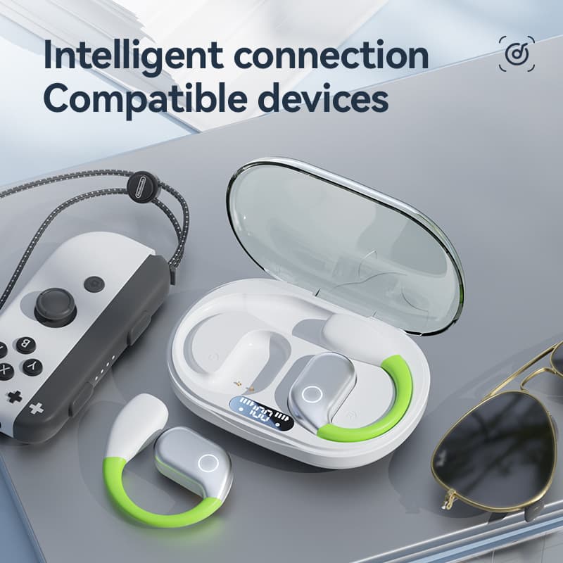 M82 Transparent OWS Ear-Hook Bluetooth Earphone Wireless Earbuds Huaqiangbei In-Ear Noise Cancelling 2345