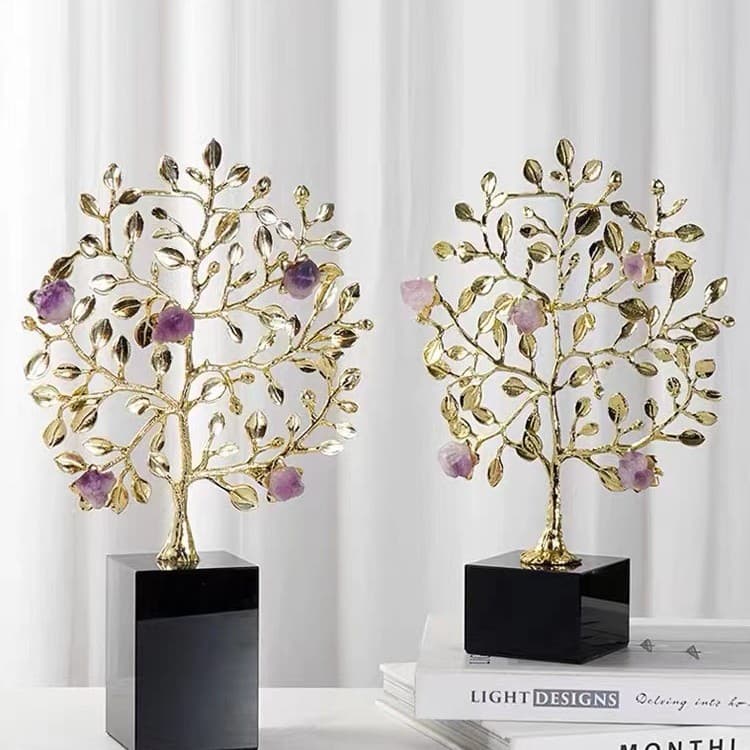 Luxury Money Tree Ornament Wholesale Office Living Room Wine Cabinet Decoration Housewarming Gift Branch