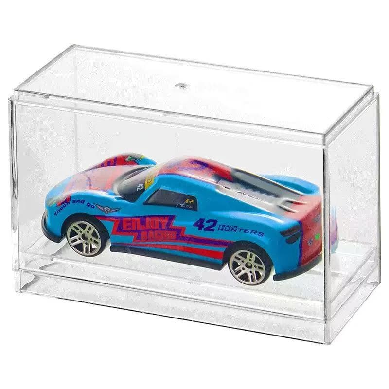 Hot Wheels Display Case Transparent Dustproof Stackable Collection Children Alloy Car Model Tomica Storage Box