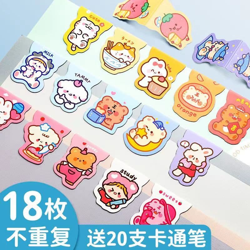 Animal Magnetic Bookmarks Creative Cute Girl Heart Cartoon Kindergarten School Season Activity Gifts for Primary School Students Prizes
