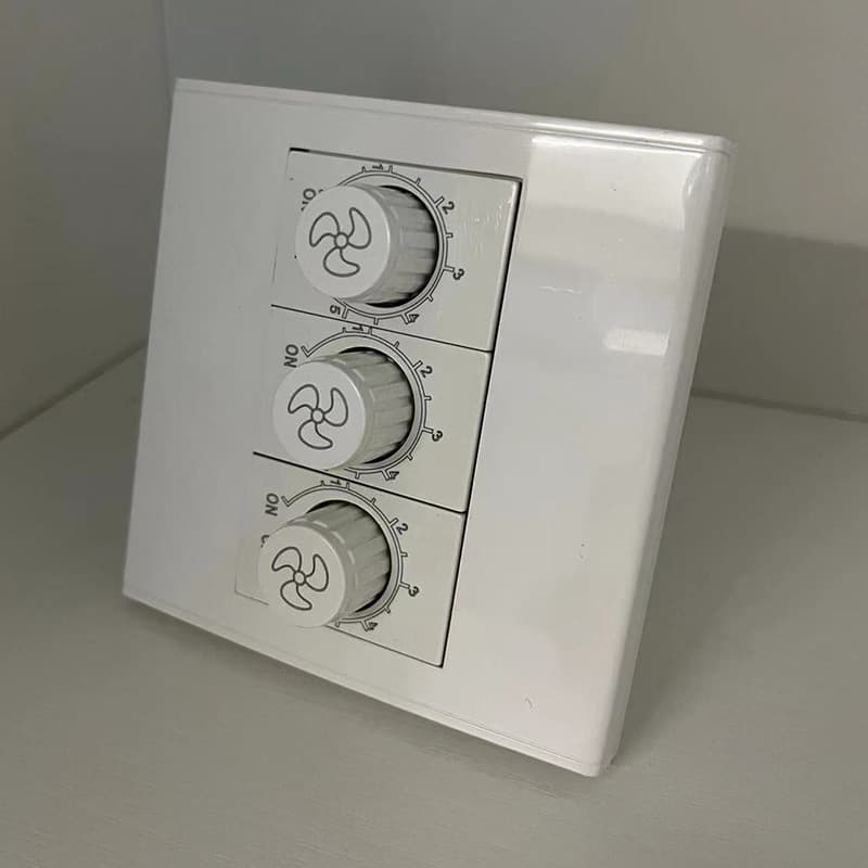 Model 86 panel three-position double ceiling fan, fan motor stepless speed regulator, 220V adjustable speed switch knob